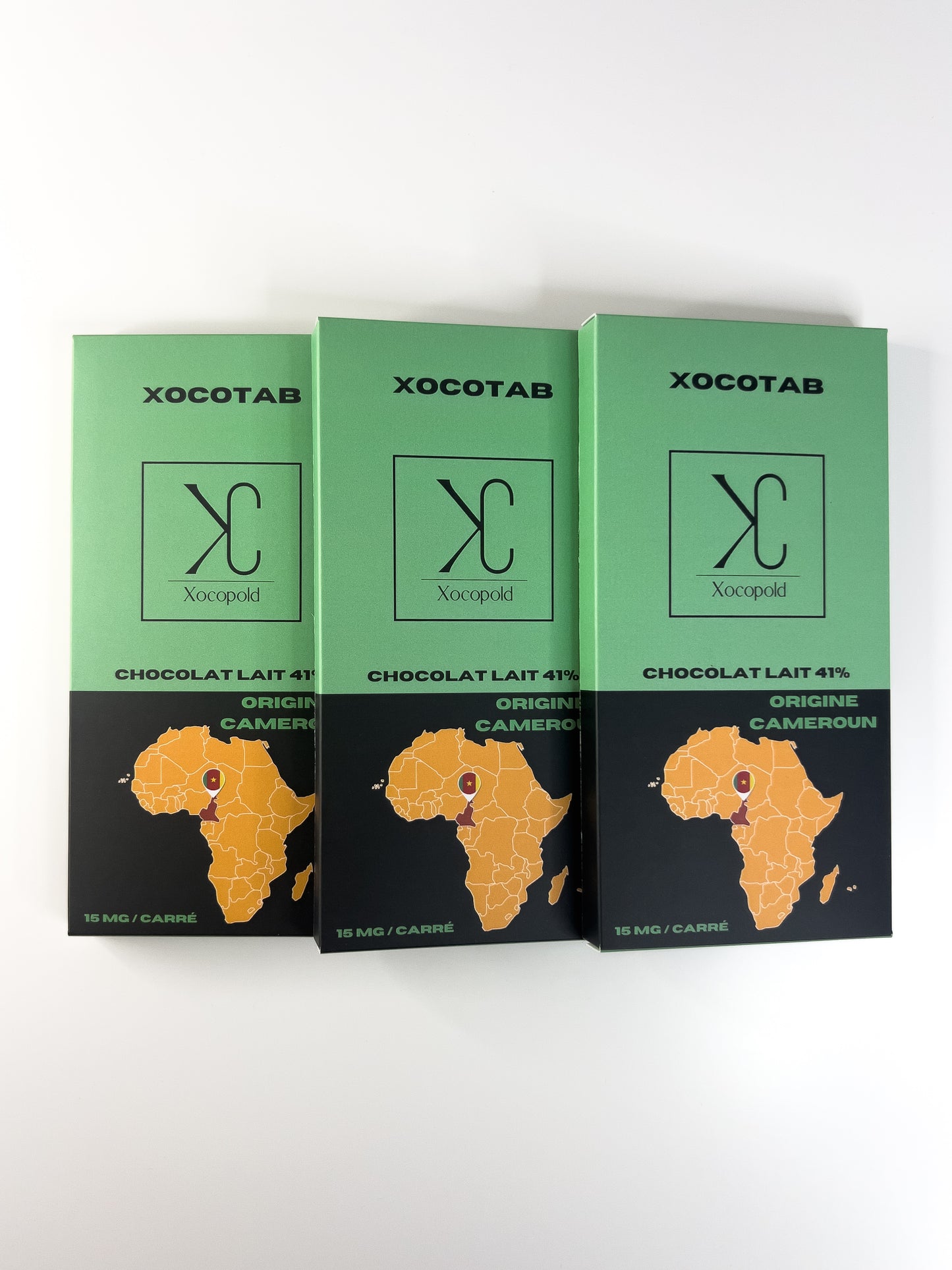 Xocotab lait 41% origine Cameroun | 240mg de CBD